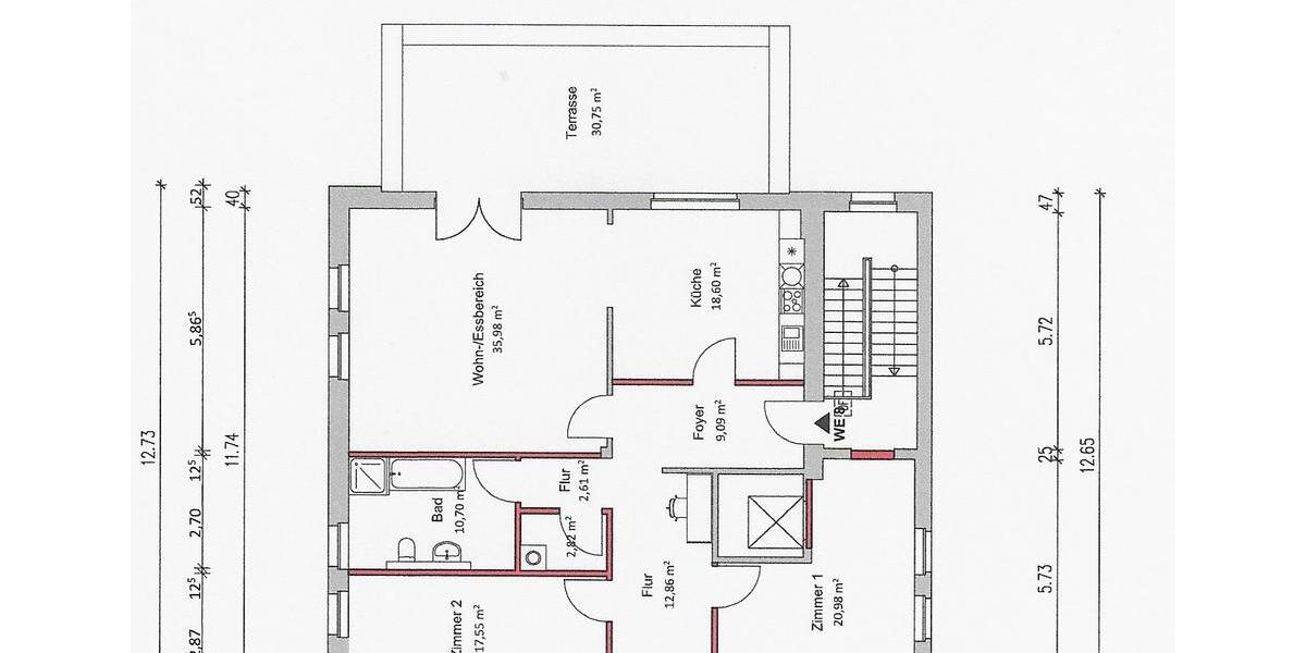 Etagenwohnung Templin - 3 Zimmer, 147 m&sup2;, 1.295&euro; | Angebot:26351533