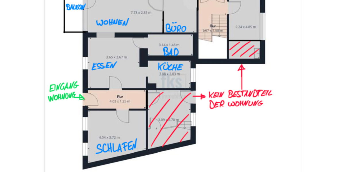 Erdgeschoßwohnung Eppelborn - 3 Zimmer, 95 m&sup2;, 750&euro; | Angebot:24658336