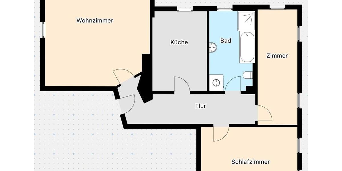 Etagenwohnung Lübben (Spreewald) - 3 Zimmer, 95 m&sup2;, 760&euro; | Angebot:26645558