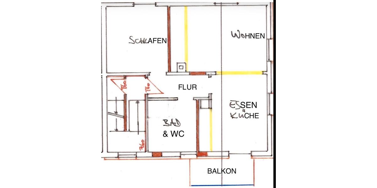 Etagenwohnung Fellbach Oeffingen - 2 Zimmer, 60 m&sup2;, 1.300&euro; | Angebot:24853821