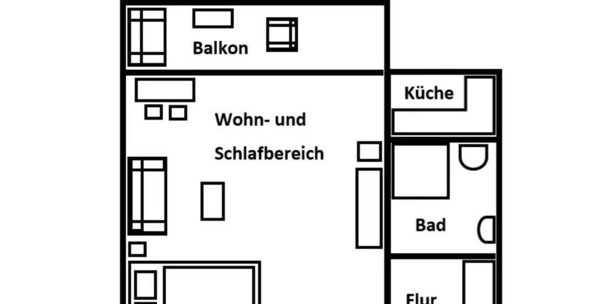 Wohnen auf Zeit Hannover Ricklingen - 1 Zimmer, 33 m&sup2;, 480&euro; | Angebot:26485708