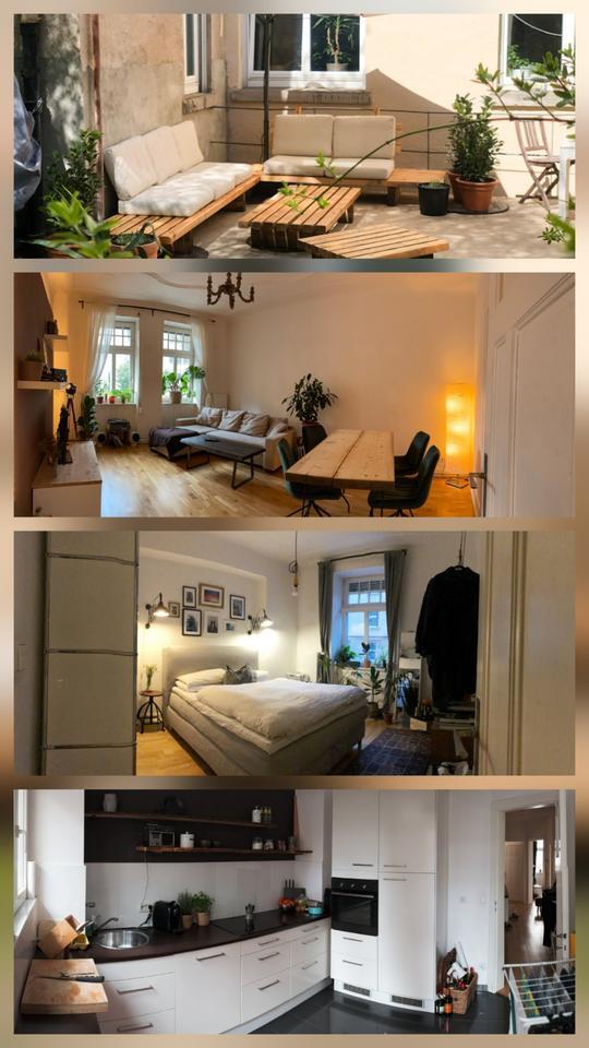 Zimmer in 2er WG frei - Balkon & Terrasse