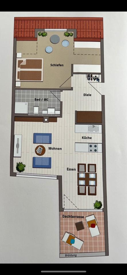 Schöne 2-Zi-Whg. Ravensburg Stadtmitte ab 01. Okt. zu vermieten.