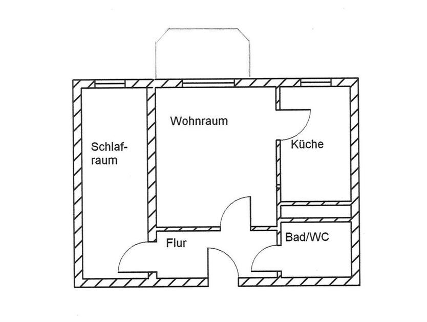 Barrierefreie 2-Raum-Wohnung mit Balkon, Dusche & Aufzug zimmer