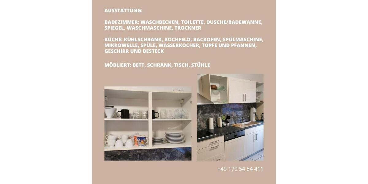 Wohnen auf Zeit Bielefeld Sennestadt - 3 Zimmer, 73 m&sup2;, 18&euro; | Angebot:23862878
