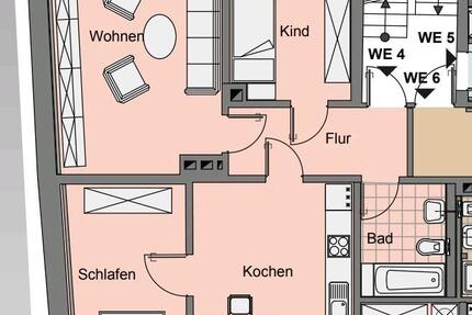 Wohnung Stadtilm - 3 Zimmer, 85 m&sup2;, 767&euro; | Angebot:25057569