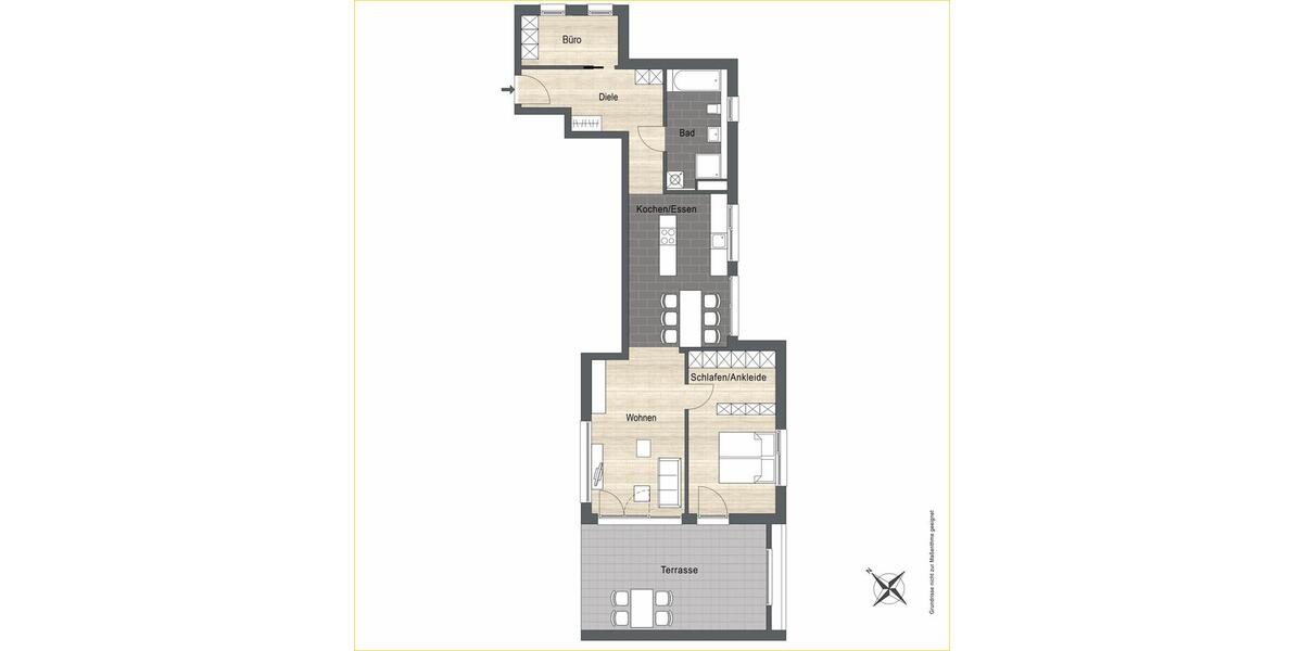 Erdgeschoßwohnung Dorfen - 2 Zimmer, 94 m&sup2;, 1.430&euro; | Angebot:24846932