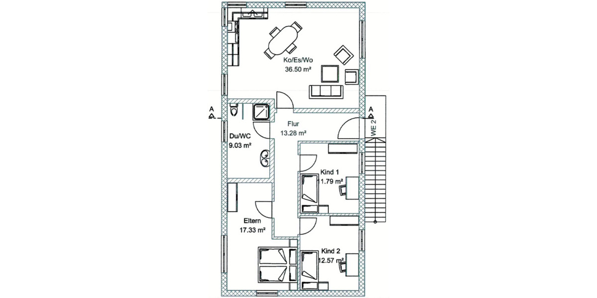 Etagenwohnung Essenbach - 4 Zimmer, 100 m&sup2;, 1.450&euro; | Angebot:25881516