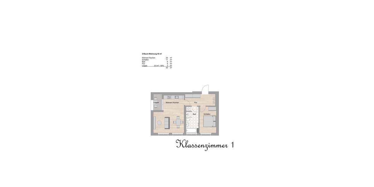 Etagenwohnung Frohburg - 2 Zimmer, 55 m&sup2;, 660&euro; | Angebot:24801617