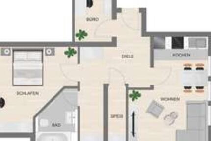 Wohnung Freystadt - 2 Zimmer, 56 m&sup2;, 645&euro; | Angebot:25170533