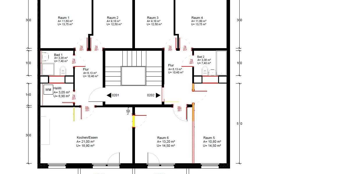 Etagenwohnung Magdeburg Neustädter Feld - 6 Zimmer, 112 m&sup2;, 783&euro; | Angebot:26271875
