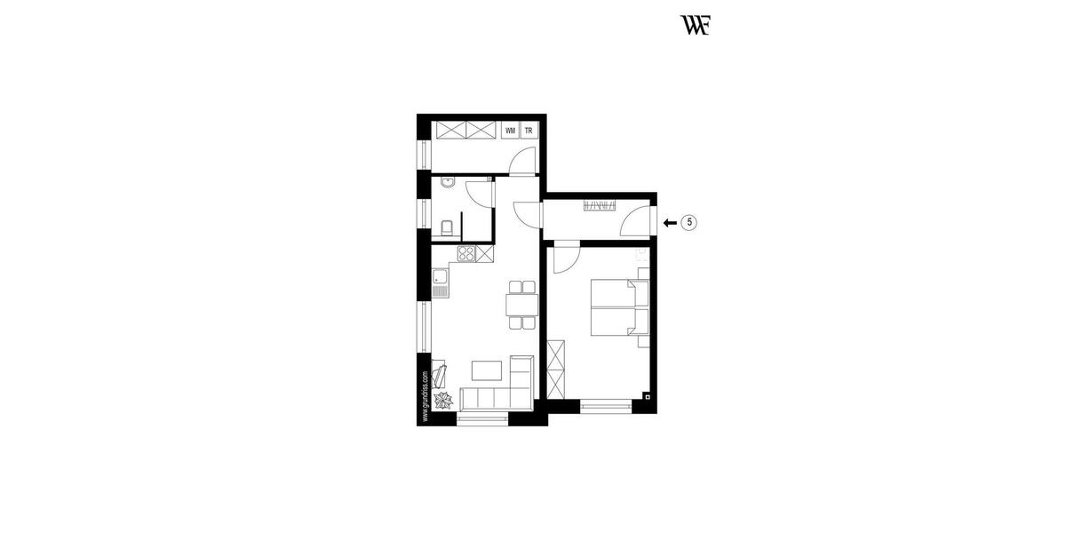Etagenwohnung Oldenburg Eversten - 2 Zimmer, 57 m&sup2;, 950&euro; | Angebot:26233968