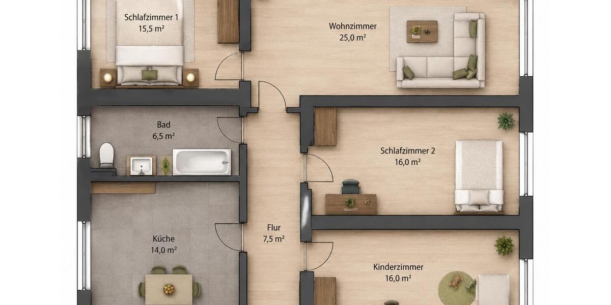 Etagenwohnung Aschersleben - 3 Zimmer, 70 m&sup2;, 496&euro; | Angebot:26649071