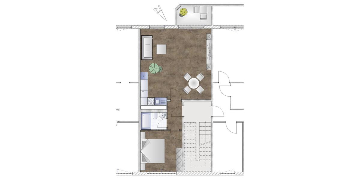 Etagenwohnung Burgstädt - 2 Zimmer, 55 m&sup2;, 397&euro; | Angebot:25418300