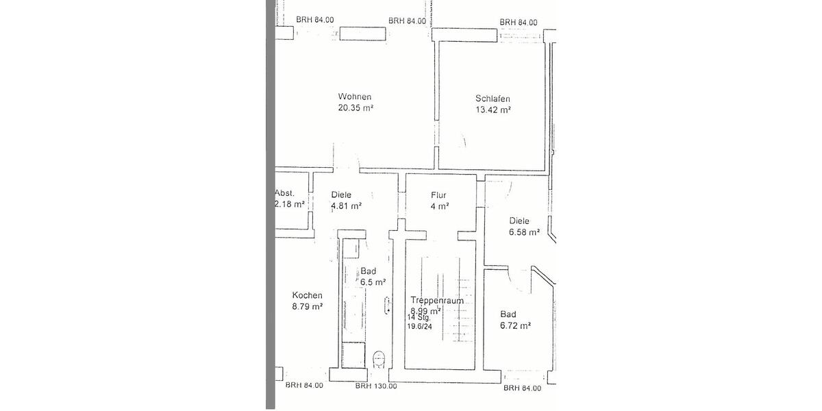 Etagenwohnung Weißwasser (Oberlausitz) - 2 Zimmer, 56 m&sup2;, 330&euro; | Angebot:26380111