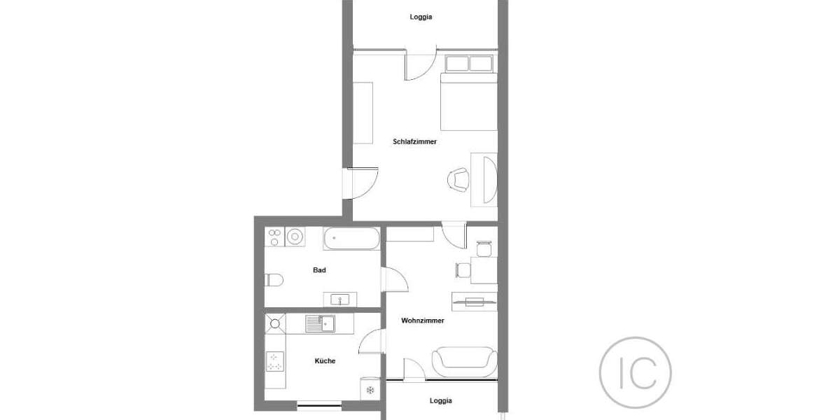 Wohnung zum Mieten in Mettmann 583 € 53 m² 2 zimmer
