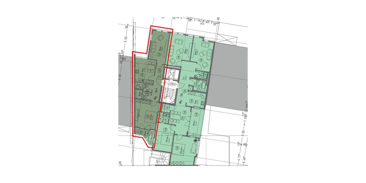 Etagenwohnung Darmstadt Darmstadt-Nord - 2 Zimmer, 70 m&sup2;, 1.050&euro; | Angebot:26213450