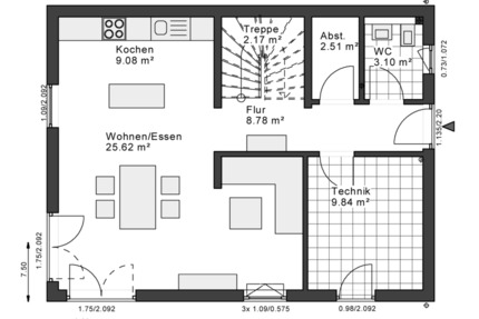 Haus Heringen (Werra) - 3 Zimmer, 119 m&sup2;, 1.290&euro; | Angebot:26705408