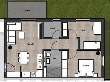 Etagenwohnung Darmstadt / Arheilgen Arheilgen - 3 Zimmer, 72 m&sup2;, 1.690&euro; | Angebot:23576508