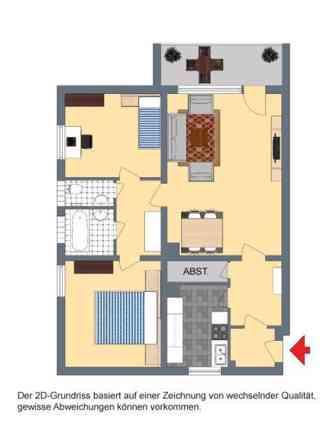 Etagenwohnung Kaltenkirchen - 3 Zimmer, 77 m&sup2;, 695&euro; | Angebot:26641867