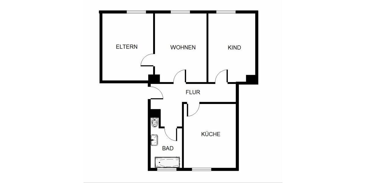 Dachgeschoßwohnung Essen Stadtbezirk VI - 3 Zimmer, 71 m&sup2;, 656&euro; | Angebot:26555679