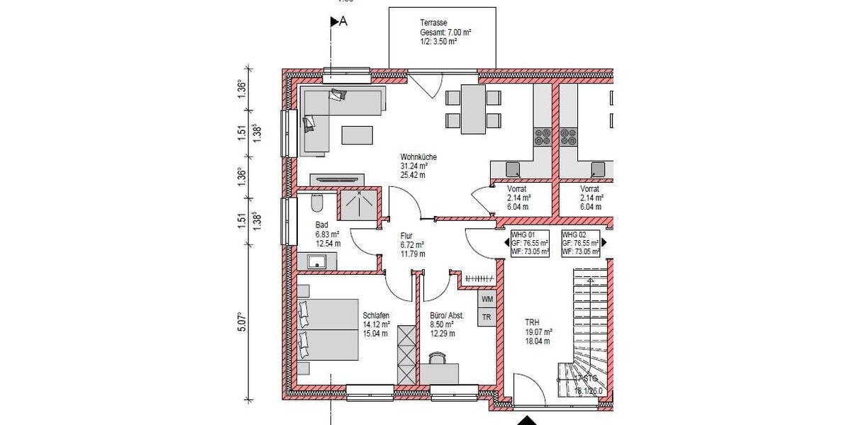 Erdgeschoßwohnung Sögel - 3 Zimmer, 73 m&sup2;, 700&euro; | Angebot:26179858
