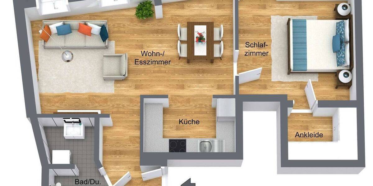 Etagenwohnung Würzburg Altstadt - 2 Zimmer, 65 m&sup2;, 950&euro; | Angebot:26807123