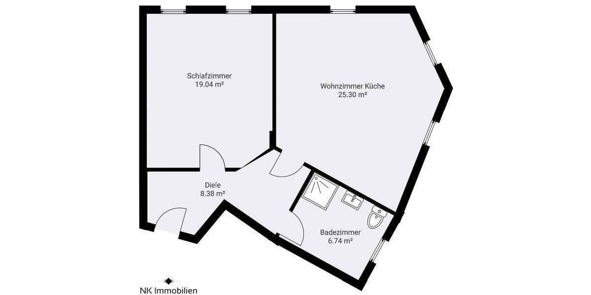 Etagenwohnung Chemnitz Hilbersdorf - 2 Zimmer, 59 m&sup2;, 335&euro; | Angebot:26189818