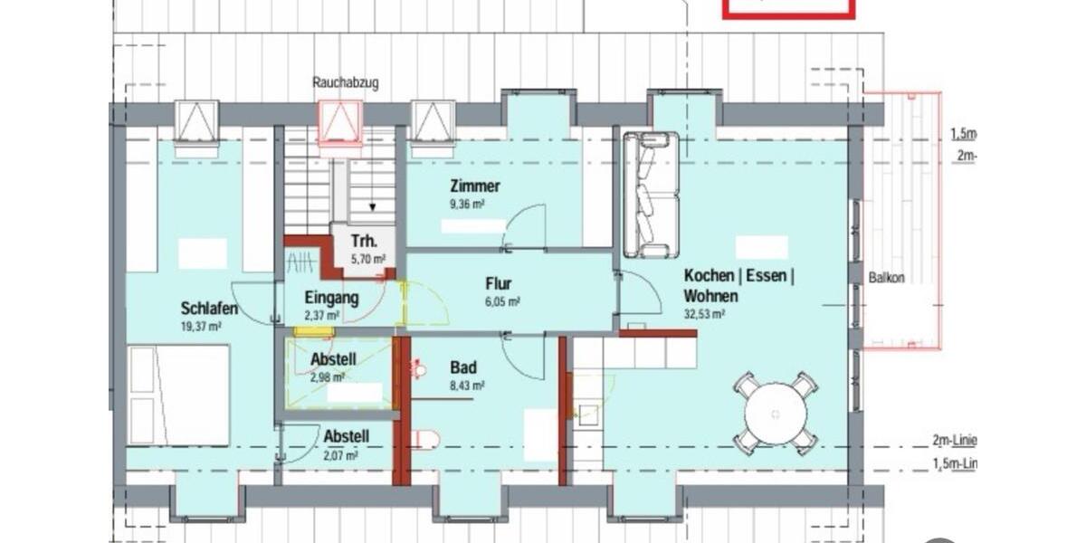 Dachgeschoßwohnung Balingen - 3 Zimmer, 83 m&sup2;, 875&euro; | Angebot:24782983