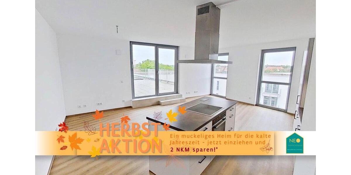 Weitläufige 3-Zimmer-Wohnung mit EBK und atemberaubender DACHTERRASSE in Neubauquartier NEO 3 zimmer