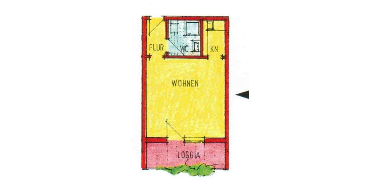 Etagenwohnung Emmendingen - 1 Zimmer, 30 m&sup2;, 400&euro; | Angebot:26045332