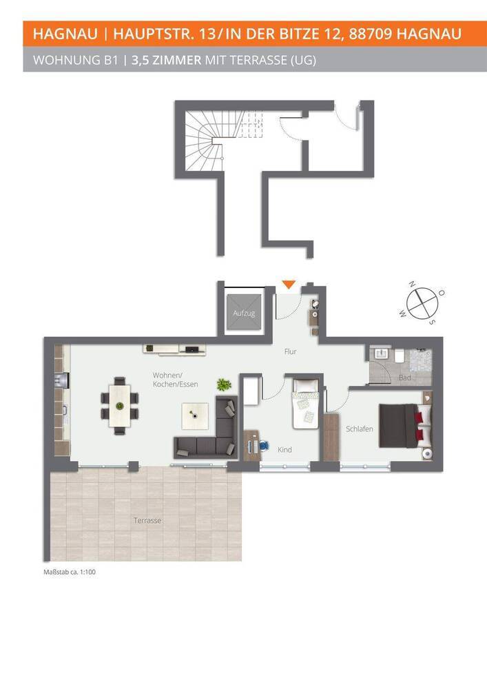 Lichtdurchflutet 3,5-Zimmer-NeubauWohnung im KfW-Effizienzhaus 40