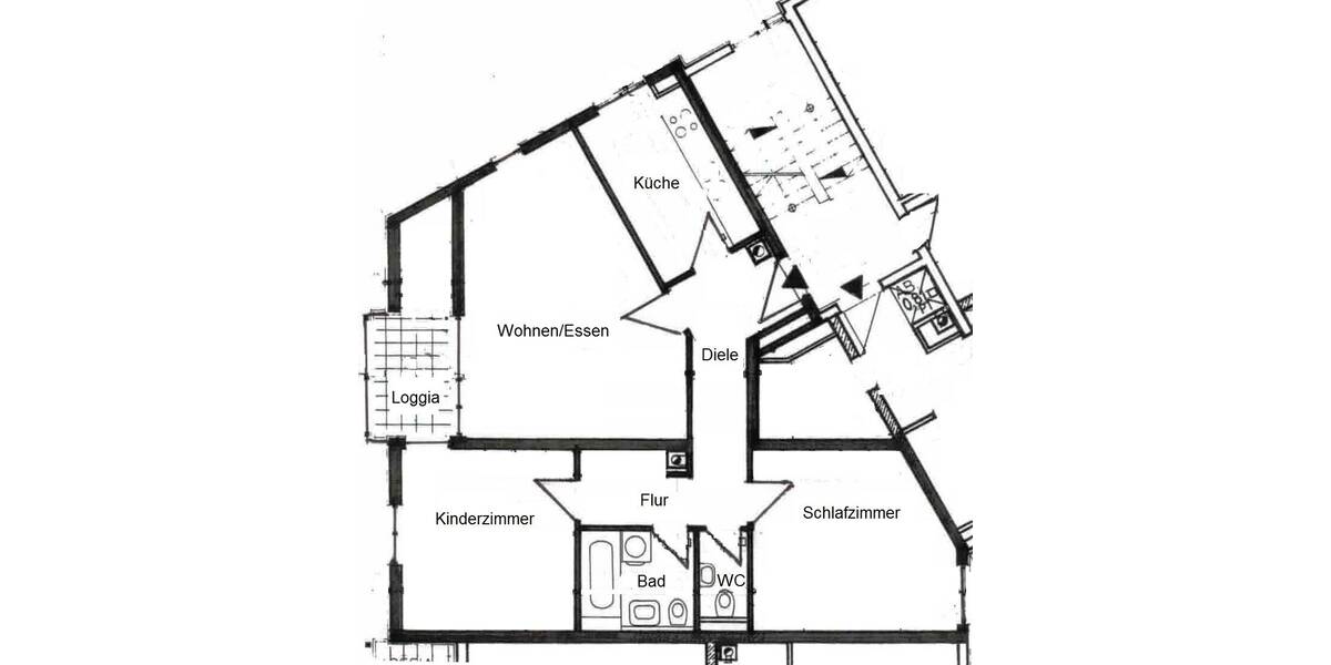 Etagenwohnung Schwaig bei Nürnberg Behringersdorf - 3 Zimmer, 79 m&sup2;, 725&euro; | Angebot:25940093