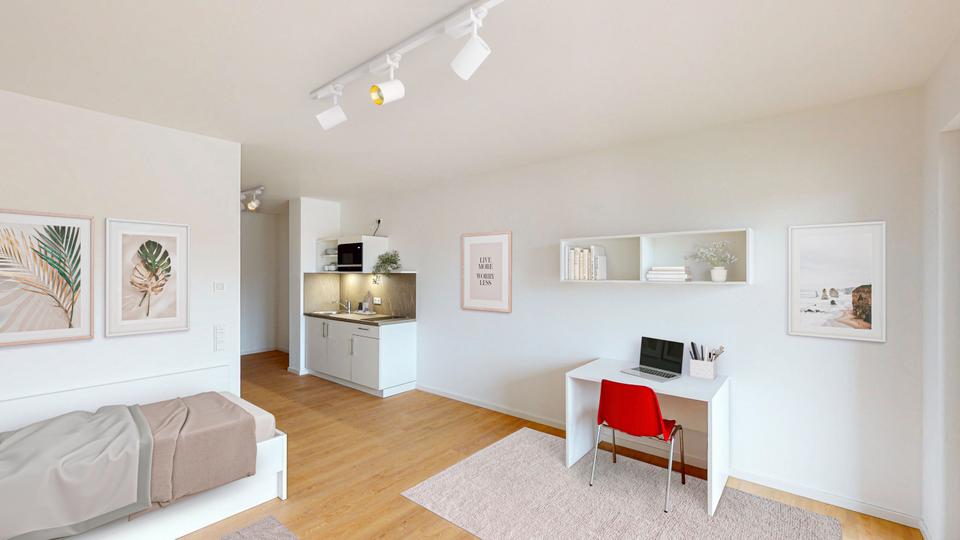 Etagenwohnung Offenbach am Main Bieberer Berg - 1 Zimmer, 40 m&sup2;, 730&euro; | Angebot:25907906