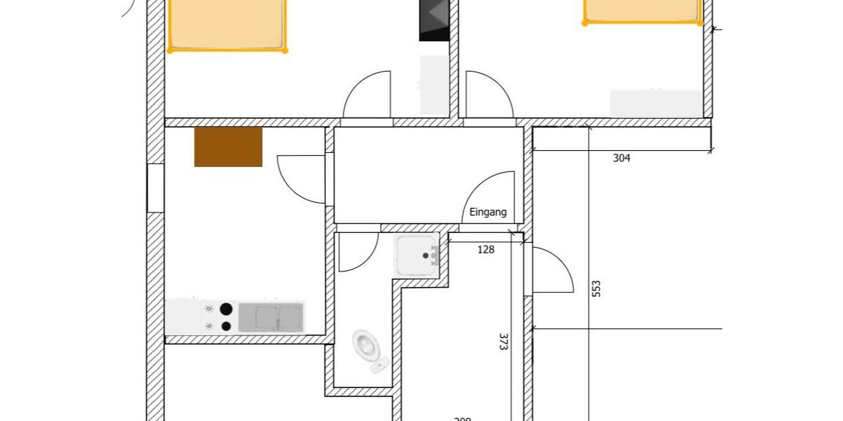 Dachgeschoßwohnung Sailauf - 3 Zimmer, 38 m&sup2;, 500&euro; | Angebot:24716747
