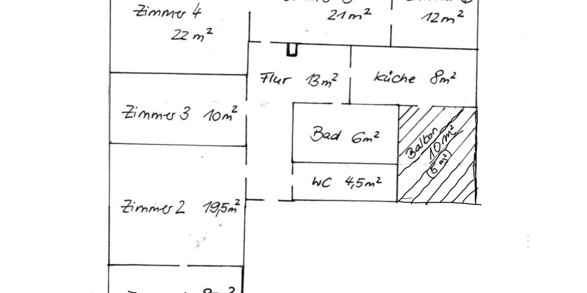 Etagenwohnung Freiberg - 5 Zimmer, 130 m&sup2;, 906&euro; | Angebot:24353949