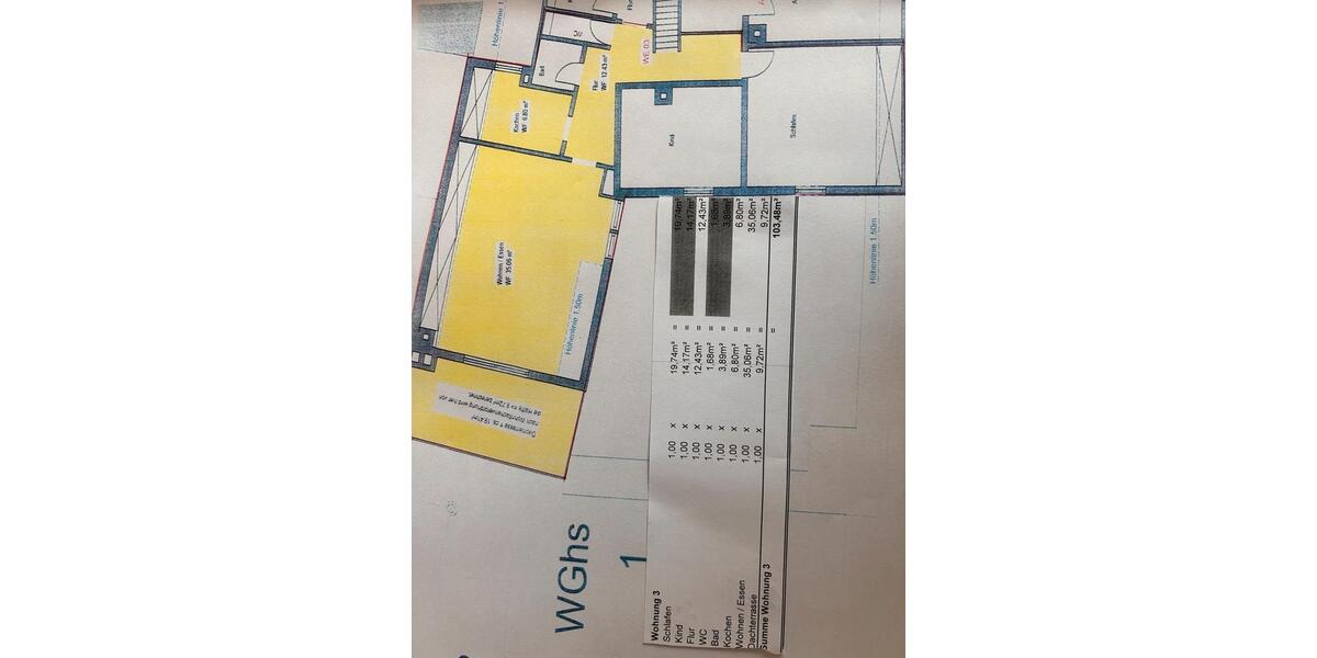 Dachgeschoßwohnung Königsfeld im Schwarzwald - 3 Zimmer, 103 m&sup2;, 800&euro; | Angebot:25961939