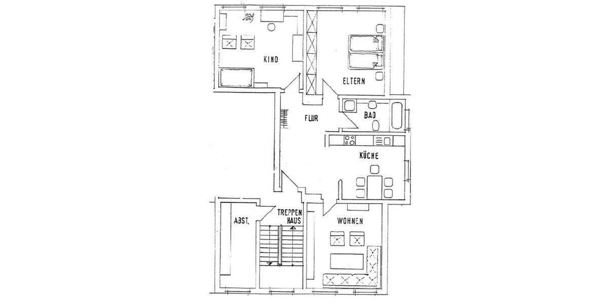 Etagenwohnung Gudensberg - 3 Zimmer, 110 m&sup2;, 695&euro; | Angebot:25056840