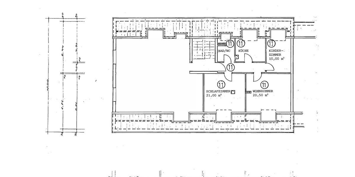 Dachgeschoßwohnung Mannheim Rheinau - 3 Zimmer, 70 m&sup2;, 800&euro; | Angebot:26699166