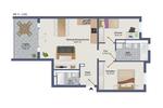 Etagenwohnung Darmstadt Darmstadt-West - 3 Zimmer, 80 m&sup2;, 1.400&euro; | Angebot:26558021