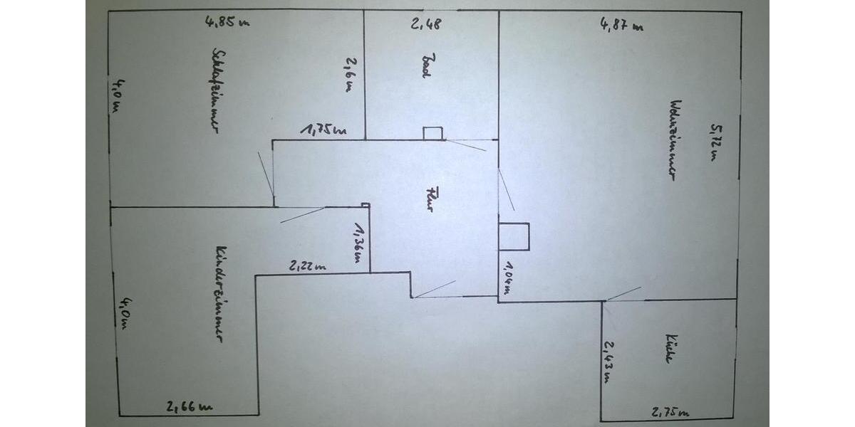Dachgeschoßwohnung Oederan - 3 Zimmer, 78 m&sup2;, 390&euro; | Angebot:25874766