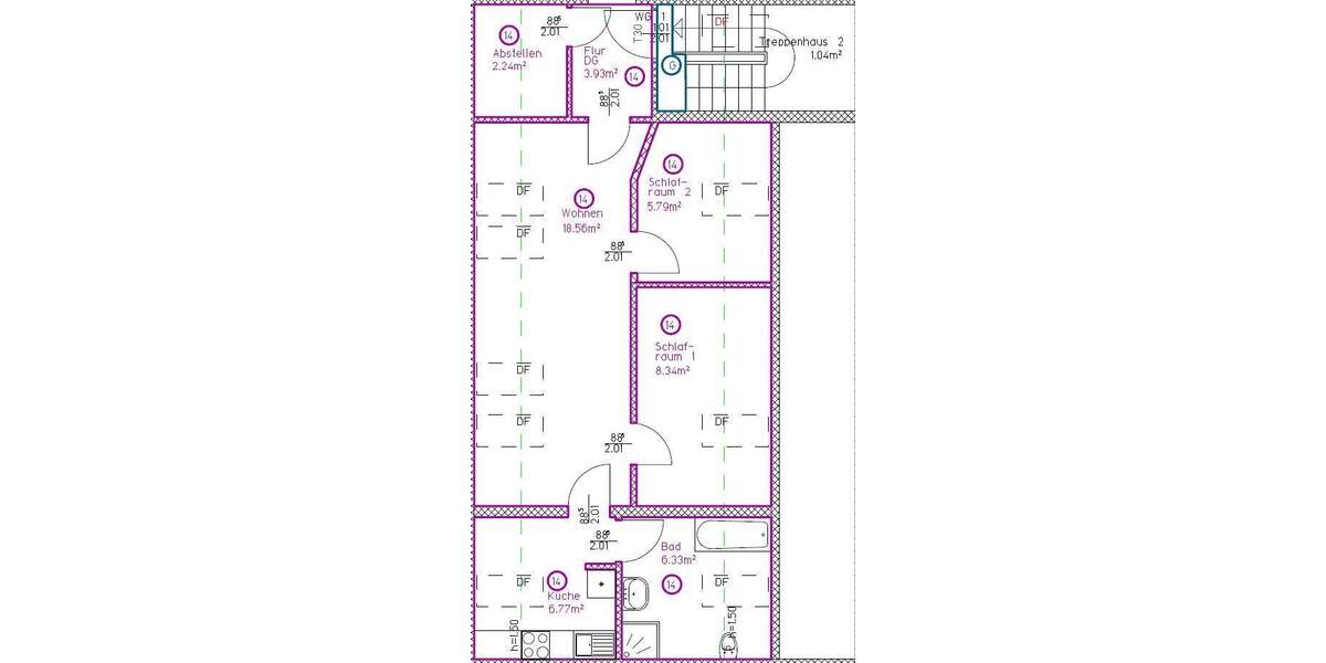 Zimmer Clausthal-Zellerfeld Zellerfeld - 2 Zimmer, 52 m&sup2;, 550&euro; | Angebot:25771936