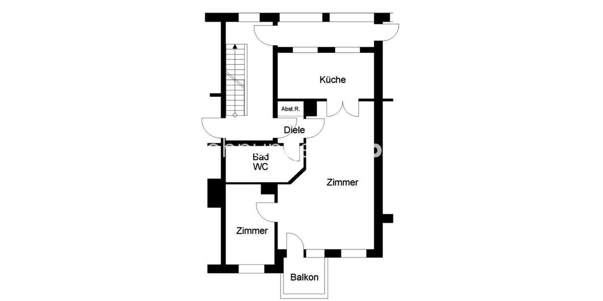 Etagenwohnung Köln - 2 Zimmer, 56 m&sup2;, 382&euro; | Angebot:26941145