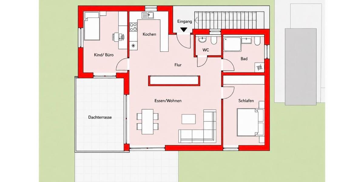 Terrassenwohnung Obernburg am Main - 3 Zimmer, 89 m&sup2;, 1.175&euro; | Angebot:26538667