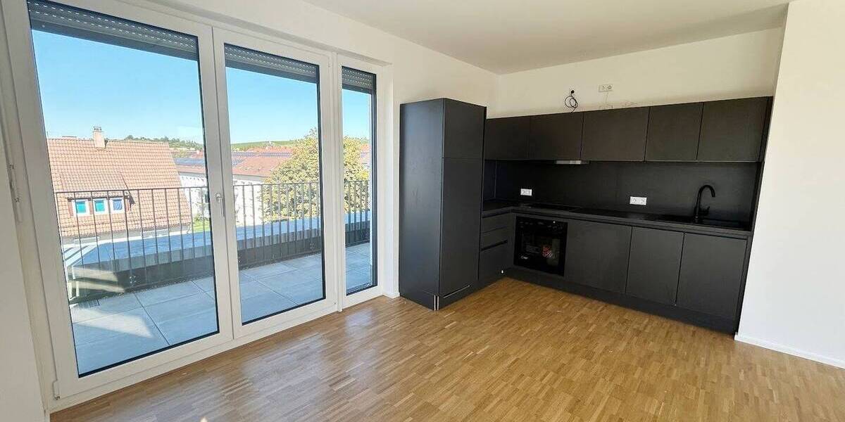 Exklusives Wohnen im 4. Obergeschoss: Traumhafte 3-Zimmer-Neubau-Wohnung mit Dachterrasse 3 zimmer