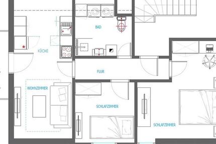 Wohnung Haßmersheim - 3 Zimmer, 75 m&sup2;, 700&euro; | Angebot:25989307