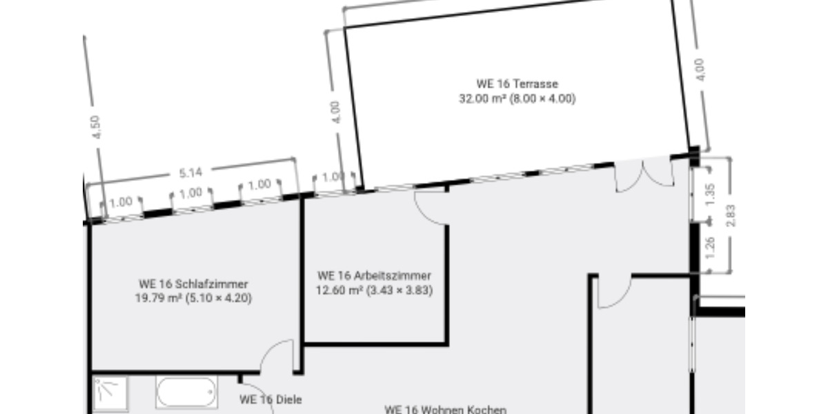 Hochparterre Limbach-Oberfrohna Oberfrohna - 4 Zimmer, 120 m&sup2;, 1.198&euro; | Angebot:24712422