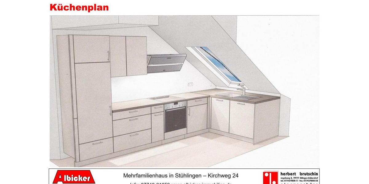 Dachgeschoßwohnung Stühlingen - 2 Zimmer, 60 m&sup2;, 730&euro; | Angebot:23628271