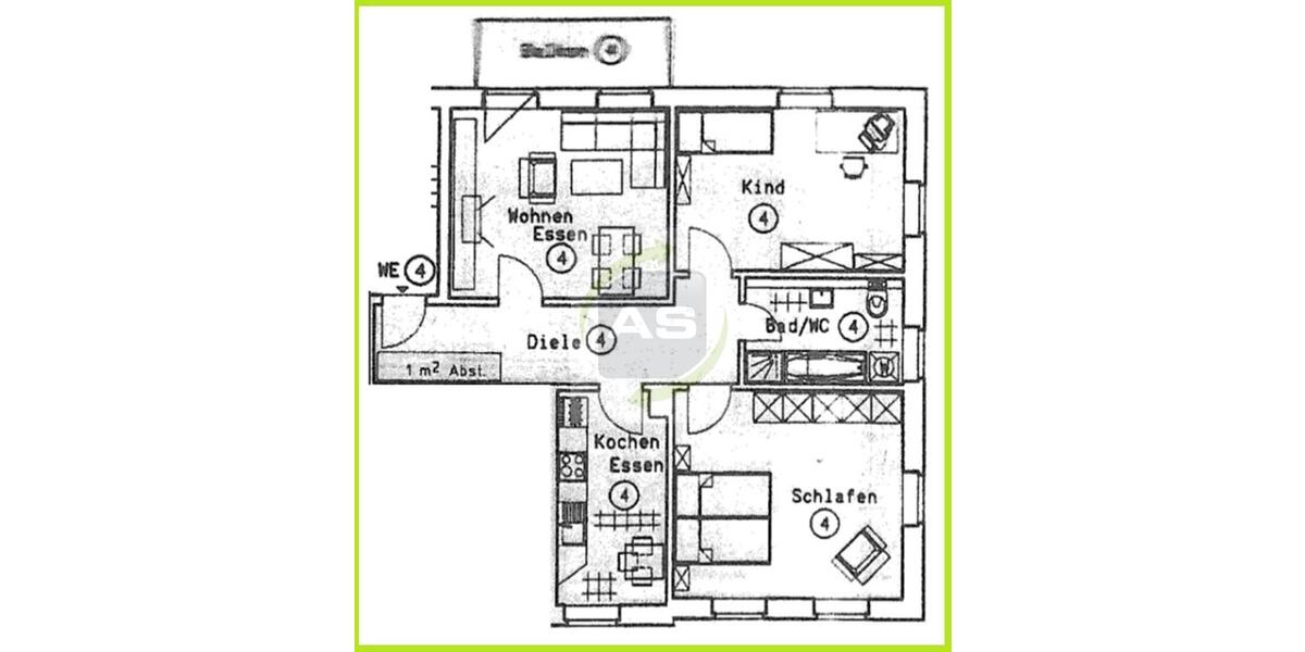 Zuhausegefühl sofort 3 zimmer