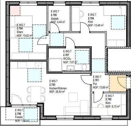 Etagenwohnung Lotte Büren - 4 Zimmer, 89 m&sup2;, 1.246&euro; | Angebot:25670049